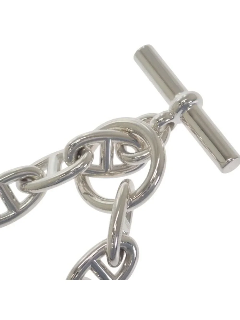 Hermes Chaine Dancre GM 12 Frames B 00010 Bracelet Silver 925 - Picture 7 of 11